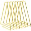 FEIQIAO, scaffale telescopico regolabile a forma di triangolo per dischi in vinile e libri, organizer per cartelle e smistatore in filo metallico, organizer da scrivania decorativo per libri e
