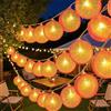 TaimeiMao Hirlanda Luminosa a Batteria 3m - 20 LED Ghiaccioli - Luci decorative per Esterno, Giardino, Camera, Matrimonio, Feste e Natale - Senza Batterie Incluse (Arancione)