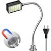 Lamptobe 10W Lampada da Lavoro Magnetica,Magnetica LED Lampada da 6000K con Collo d'Oca Flessibile e Base Magnetica,Lampada da Banco per Banco da Lavoro,Tornio,Macchina da Cucire,Griglia,Industriale