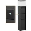 ledscom.de Bollard light PODEL per esterni, Smart Home, 39cm, nero, 2 prese, incl. lampadina G9, 596lm, bianco