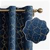 Ystyle Tende Per Interni In Velluto 2 Pezzi, 140x200cm, Tende Oscuranti Termiche Isolanti, Anti-Rumore, con Anelli, Tenda Moderna per Camera da Letto e Soggiorno, Navy