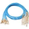 QUARKZMAN Filamento Per Collana Cerato 45cmx⌀1,5Mm Azzurro Chiaro 10Pz | All'ingrosso, Con Chiusura Per Pendenti, Bracciali, Collane, Accessori Per Creare Gioielli