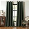 MIULEE Tende Oscuranti per Interni 2 Pezzi 140x260 CM, Tenda Termica Isolante Freddo e Caldo Interni Finestra Camera da Letto Soggiorno con Anelli, Morbido Tenda Oscurante da Interno, Verde Militare