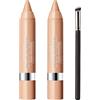 BASTOUR Set di 2 correttori liquidi beige correttore correttore con pennello correttore per un trucco perfetto, opacità variabile ed effetto ammorbidente immediato