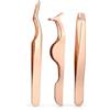 Obeyalash Ciglia Clip 3Pairs Ciglia Finte Applicatore Pinzetta Professionale Ciglia Finte Strumento Pinzette Ciglia by Obeyalash (3Pairs Lash Tweezers)