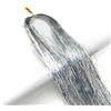 Leliafleury 1000 ciocche di extension per capelli lisci glitterate, 94 cm, per feste e cosplay
