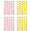 LuckyOpt 160 patch per brufoli, a forma di stella, anti brufoli colorati, idrocolloidi, per la cura del viso, 3 misure (giallo + rosa)