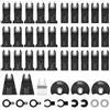 Enventor Kit di Lame per Utensile Multifunzione Oscillante da 45 Pezzi | Lame Utensili Oscillanti per Legno, Metallo e Plastica, Compatibili con la Maggior Parte Degli Attrezzo Multifunzione