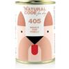 Natural code dog 405 maiale e piselli 400gr