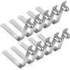 Teaaha 10 clip a pressione per pagaia kayak, in acciaio inox, clip a molla, clip per asta da tenda, kayak, paddle snap button clip in acciaio inox, per tende, kayak, pagaia