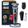 Philips Shaver i9000 Prestige Ultra, rasoio elettrico Wet & Dry, tecnologia Skin IQ Pro, triplo sistema di sollevamento e taglio, lame di precisione NanoTech 360º, 5 modalità di rasatura, XP9402/11