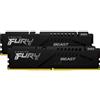 Kingston Ram DIMM DDR5 2x16GB Kingston 6800Mhz CL34 1.4V Nero [KF568C34BBEK2-32]