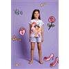 Disney Pigiama cotone Disney Princess estivo bambina DY50A3856, ROSA MEDIO