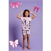 Disney Pigiama cotone Disney Minnie estivo bambina DY50L4452, VERDE ACQUA