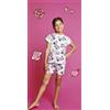 Disney Pigiama cotone Disney Minnie estivo bambina DY50L4453, BIANCO