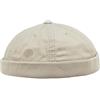 Balke Docker cap | Calotta Puro Cotone | Stone Washed Look | Misura Unica Regolabile | Estate/Inverno (Nero)