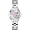 GUESS TRI - Orologio da donna in acciaio inox, argento, Classico