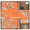 Clairefontaine 116350C - Jardin des Sens, Kit de papeterie contenant un carnet 11x17 cm 64 pages lignées, un crayon de papier, 2 pinces doubles-clip, 10 trombones et une gomme