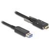 Delock Cavo ottico attivo Delock da USB 10 Gbps Tipo-A maschio a USB Tipo-C™ maschio con viti laterali 5 m (83200)