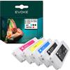 Evoke Cartucce per Epson T6941 T6942 T6943 T6944 T6945 ️️ SC T3000 T3200 PS T3200N T5000 ️