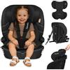Lionelo Seggiolino auto Lionelo Billy i-Size 76-150 cm, installazione ISOFIX o con cintura di sicurezza, protezione laterale e poggiatesta regolabile - nero