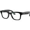 Meta Ray-Ban RW4008 Meta Wayfarer nero lucido/chiaro