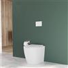 Parama Vaso WC filomuro rimless in ceramica bianco lucido e sedile soft-close | Europa Small