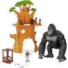 TERRA by Battat - Spedizione Gorilla Silverback - Playset per figurine - Playset Gorilla - Giocattolo della giungla - Set di figure d'azione - 3 anni +