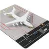 QIYUMOKE Modello di Aeroplano AN-225 1/400 con Tappeto Gommato per Aeroporto e 5 Mini Auto, Kit di Modelli di Aeroplano Antonov 225 Mriya in Metallo pressofuso per Decorazione Militare per Adulti o