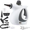 CHICIRIS Pulitore a Vapore Portatile 7 in 1 per Casa e Auto Pulitore a Vapore per Pulizia Profonda Multi-superficie 1050 W 3 Bar 135 ℃ Vapore Ad Alta Temperatura con 7 Accessori (Spina europea 220 V)