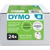DYMO LW etichette per indirizzi grandi | 36 mm x 89 mm | 24 rotoli da 260 etichette facilmente staccabili (6240 etichette) | autoadesive | per etichettatrici LabelWriter | originali