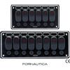 FORNAUTICA PANNELLO QUADRO ELETTRICO CON 6/8 INTERRUTTORI STAGNI A BASCULA E SPIA LED