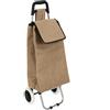 ENTRE TEMPS, SH0012, Carrello della spesa 2 Ruote in juta, robusto e duraturo, ottimizza lo spazio di stoccaggio, tasca integrata, altezza ergonomica di 95 cm, mobilità su diverse superfici