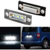 OZ-LAMPE Luci Targa a LED per V-W Caddy 2K Golf Plus 5M1 Jetta 1K2 Passat Limousine 3bg Passat Variant 3C B6 T5 7H 7J Touran 1T1 1T2 1T3, Lampada Targa a LED,2 Pezzi 3 * 5050SMD Canbus