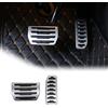 YIWANG Copertura del pedale del freno del gas del combustibile dell'automobile della lega di alluminio 2Pcs per Discovery Sport 2015-2019, per Rangerover Evoque 2012-2019, per XE F-Pace X761Car Accessori