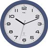 TFA Dostmann Orologio da parete radiocontrollato con meccanismo Sweep, 60.3554, moderno, camera da letto, orologio da salotto, orologio da parete radiocontrollato, stile classico, 32 cm, cornice blu