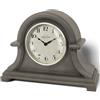 Presentime & Co. - Orologio da tavolo e mensola, serie vintage Farmhouse, 33 x 25,4 cm, lente bombata, movimento al quarzo, custodia in plastica ABS, finitura rovere grigio (decorazione casa/tavolo)