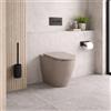 Azzurra Ceramica WC a Terra Easy Clean Collezione Comoda cm 54 Ceramica Tortora con Sedile Incluso ,