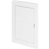 Awenta Pannello di accesso in plastica Porta 100 x 150 mm - Piastra sportello di apertura bianca - Chiusura della porta - Cerniera nascosta - Porta rimovibile - Superficie liscia verniciabile