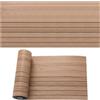 IGTOPS Pannelli 3D per Parete Autoadesivi, 40cmX300cm, Rivestimento a Effetto Legno Autoadesivo, Pannelli Acustici 3D, Impermeabili, 1.2㎡ (Marrone)