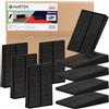 MARTEN Cunei di montaggio in plastica - Cunei universali per allineare e fissare con precisione porte, finestre e listelli del tetto, colore nero, altezza 10 mm, lunghezza 58 mm, larghezza 38 mm (10 x