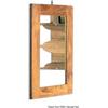 Osculati Specchio da toilette in teak 275x375 mm , 1 pezzo