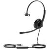 Yealink UH34 SE Mono Teams Cuffie USB-A ad archetto cablate Chiamate/Musica USB Type-A Nero (1308031)