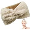 HASAIKA® Fascia Capelli Donna Invernale, Fascia Invernale Donna, adatti alle attività all'aperto, allo sci, alla corsa e all'esercizio fisico (Beige)