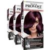 Franck Provost Tinta Permanente Riutilizzabile per Capelli con Trattamento di Bellezza Colorazione Professionale Copertura Ottimale Lunga Durata Colore 4.26 Viola profondo - 3 Tinte