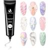 MAGIC ARMOR Gel per Nail Art 3D da 30g e Polvere per Unghie Cromata - Gel Modellante, Gel per Ricostruzione Unghie, Colla Multifunzionale per Strass, Gel per Unghie 3D, Intaglio Fai Da Te