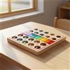 Blocchi Arcobaleno in Acrilico Colori Vivaci Set Costruzioni Trasparenti