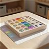 Blocchi Arcobaleno in Acrilico Colori Vivaci Set Costruzioni Trasparenti