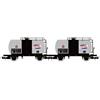Rivarossi FS 2 UNIT PACK 2-AXLE TANK WAGON TOTAL EP.III 1:87