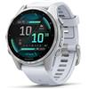 Garmin Fenix 8 3,3 cm (1.3") AMOLED 43 mm Digitale 416 x 416 Pixel Touch screen Argento Wi-Fi GPS (satellitare)